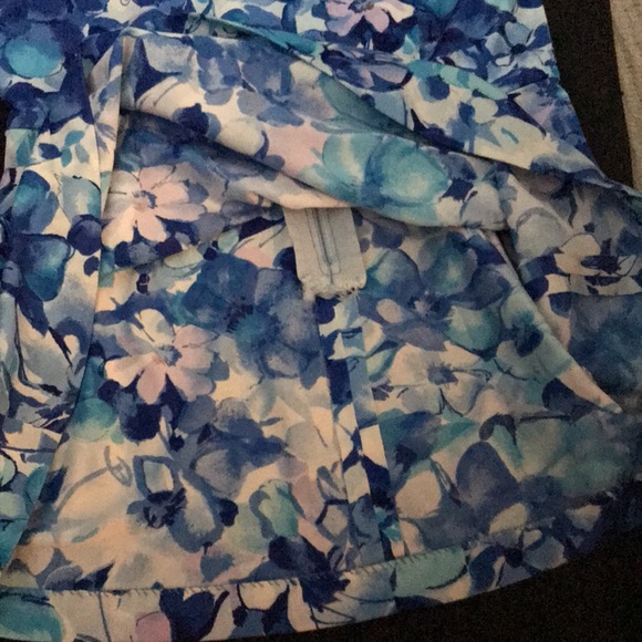 Vintage Union Made Seascamp by Camp 70s Vibrant Blue Floral Swim Dress/Coverup - Picture 7 of 7